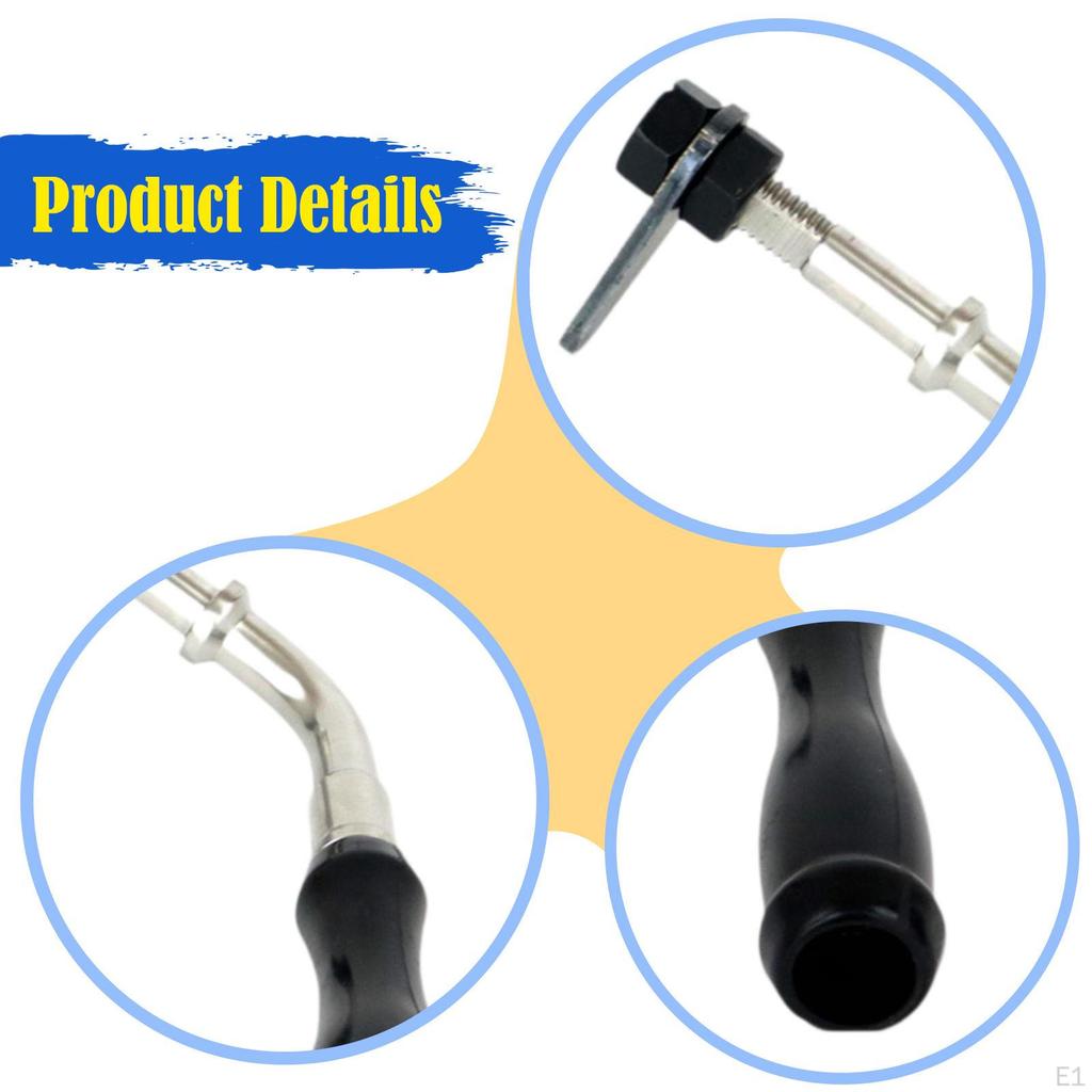 Rukojeť dvířek krbu, Nerezová ocel Odolnost vůči vysokým teplotám, Rychlá instalace Hladká