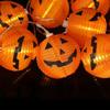 LED Pumpkins String Lights Battery Operated Outdoor Decorative String Light Holiday Home Decor Accents for Holiday Party Decor