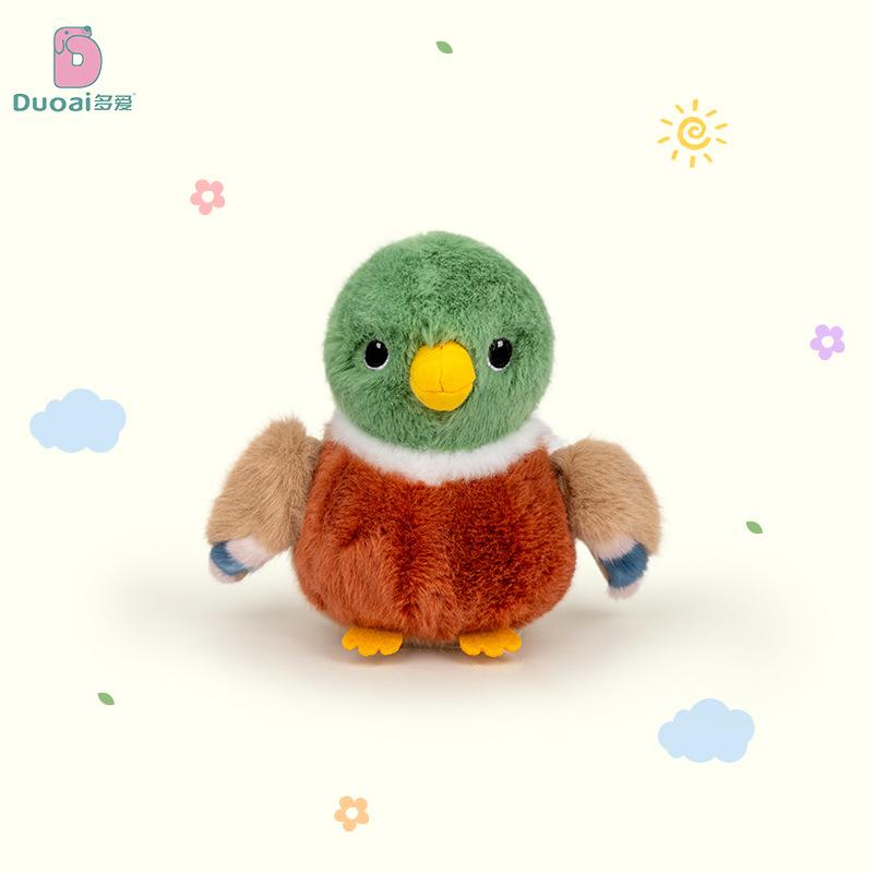 Sparvfågel gosedjursbokväska hänge söt fågel fågel handdocka nyckelring hänge docka