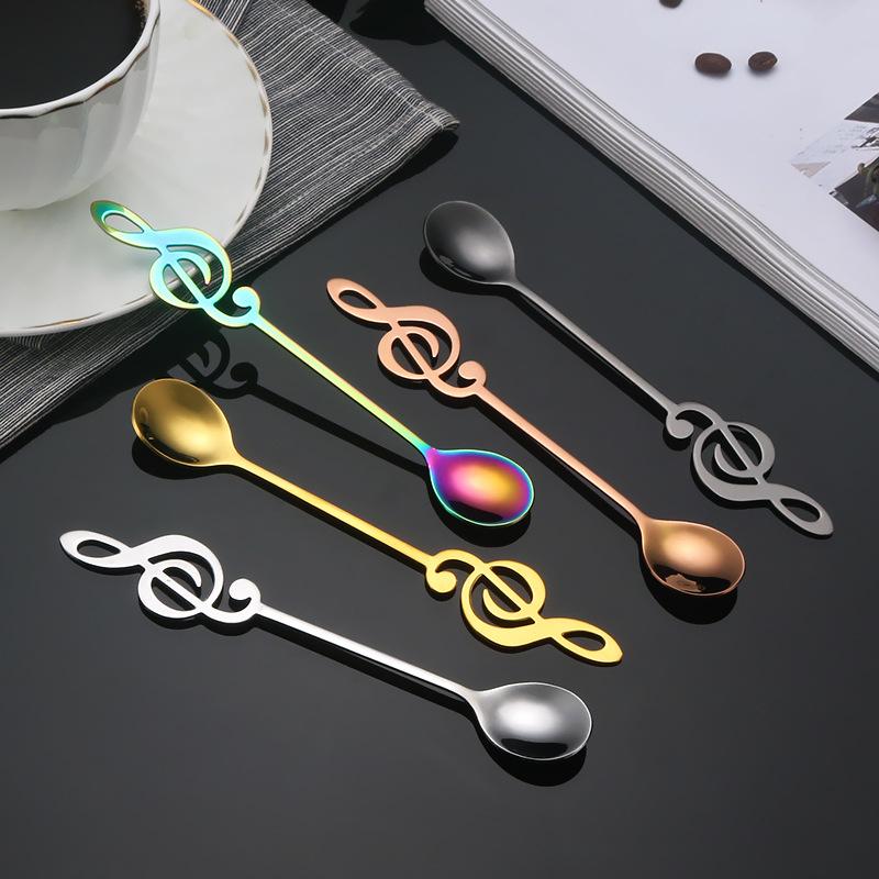 Kitchen Supplies Note Stainless Steel Coffee Spoon Snack Small Meal Spoon