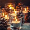 Mini Świeczki Tealight 10 Szt. Bezdymne Świeczki Tea Light Bezdymne Niekapiące Długotrwałe Świeczki Tea Light na Basen Wesela