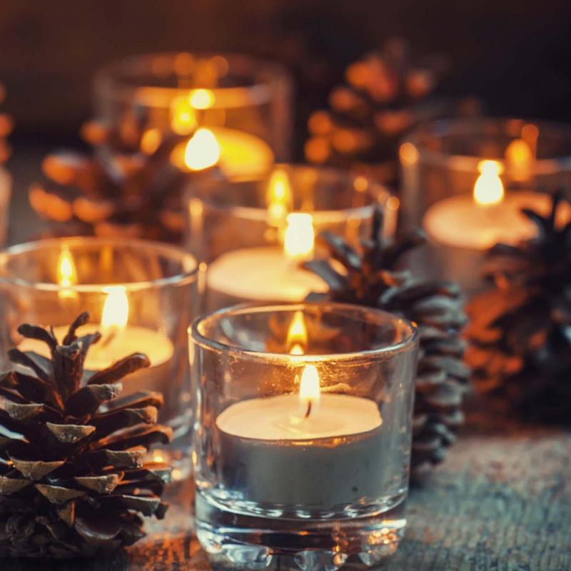 Mini Świeczki Tealight 10 Szt. Bezdymne Świeczki Tea Light Bezdymne Niekapiące Długotrwałe Świeczki Tea Light na Basen Wesela