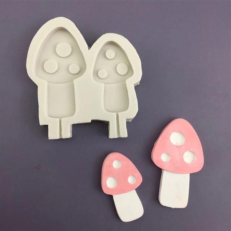 652F Fondant Moulds Chocolate Molds Mushroom Shaped Silicone Material for Kitchen