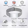 Vnox Free Engraved Curved Plate Bracelets Elastic Wristband for Men Women, Stainless Steel Adjustable Band, Personalized Jewelry