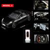 AKX1 1:24 TESLA Model 3 Car Toys  Alloy Diecasts Metal Vehicles Car Model With Sound Light Vehicle Toys For Children Gifts Collection