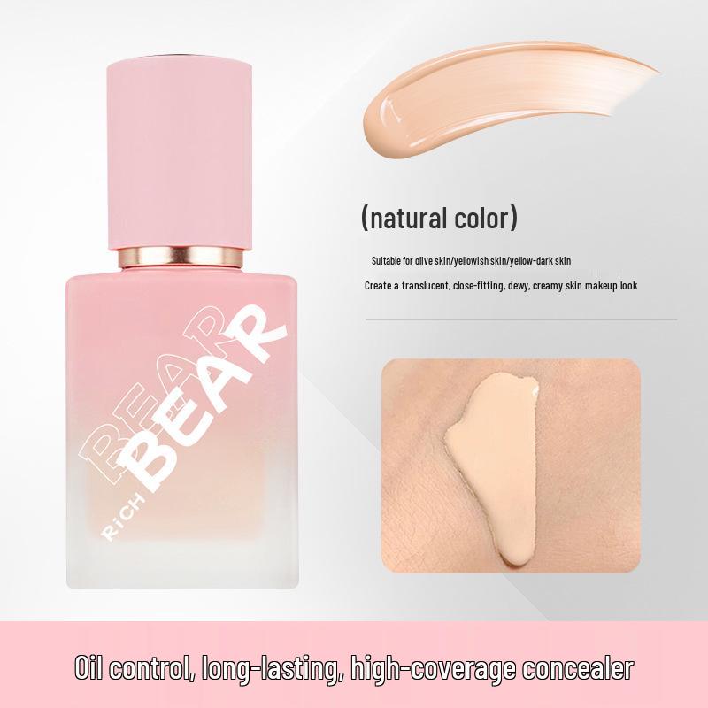 Rich Bear Long-lasting Lightweight Waterproof Foundation for Oil-prone Skin