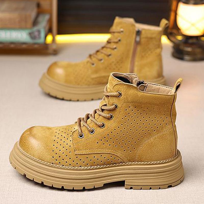 Spring and Autumn New Men's Boots Outdoor Casual Martin Boots Big Yellow Boots