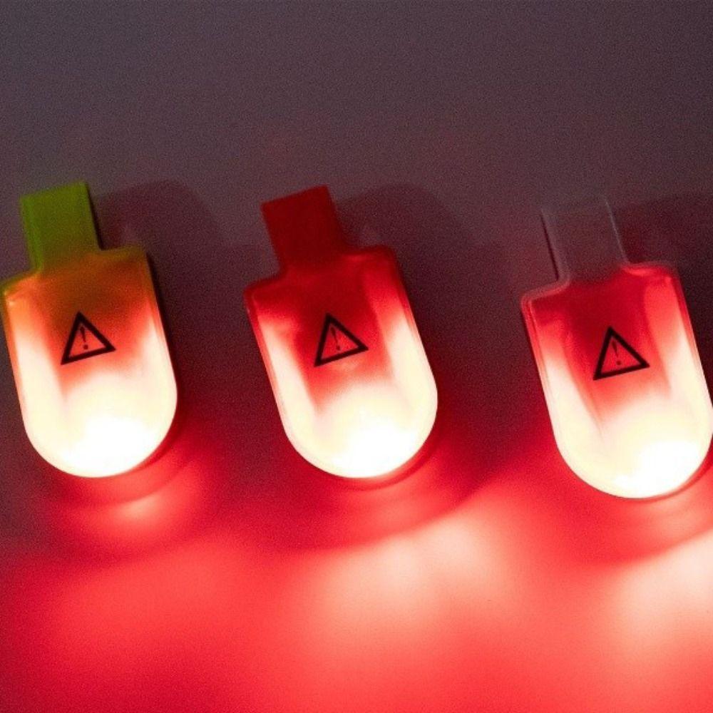 LED Lighting Magnetic Safety Light PVC Reflective Clip Light New LED Warning Light  Bicycle Riding
