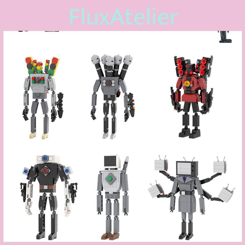 Moc Skibidi Toilet Vs. Speaker Tv Building Blocks Plastic Diy Toy Set Pieces)