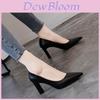 High Heel Pointed Toe Mary Jane Shoes With Rubber Sole For Work And Office Use