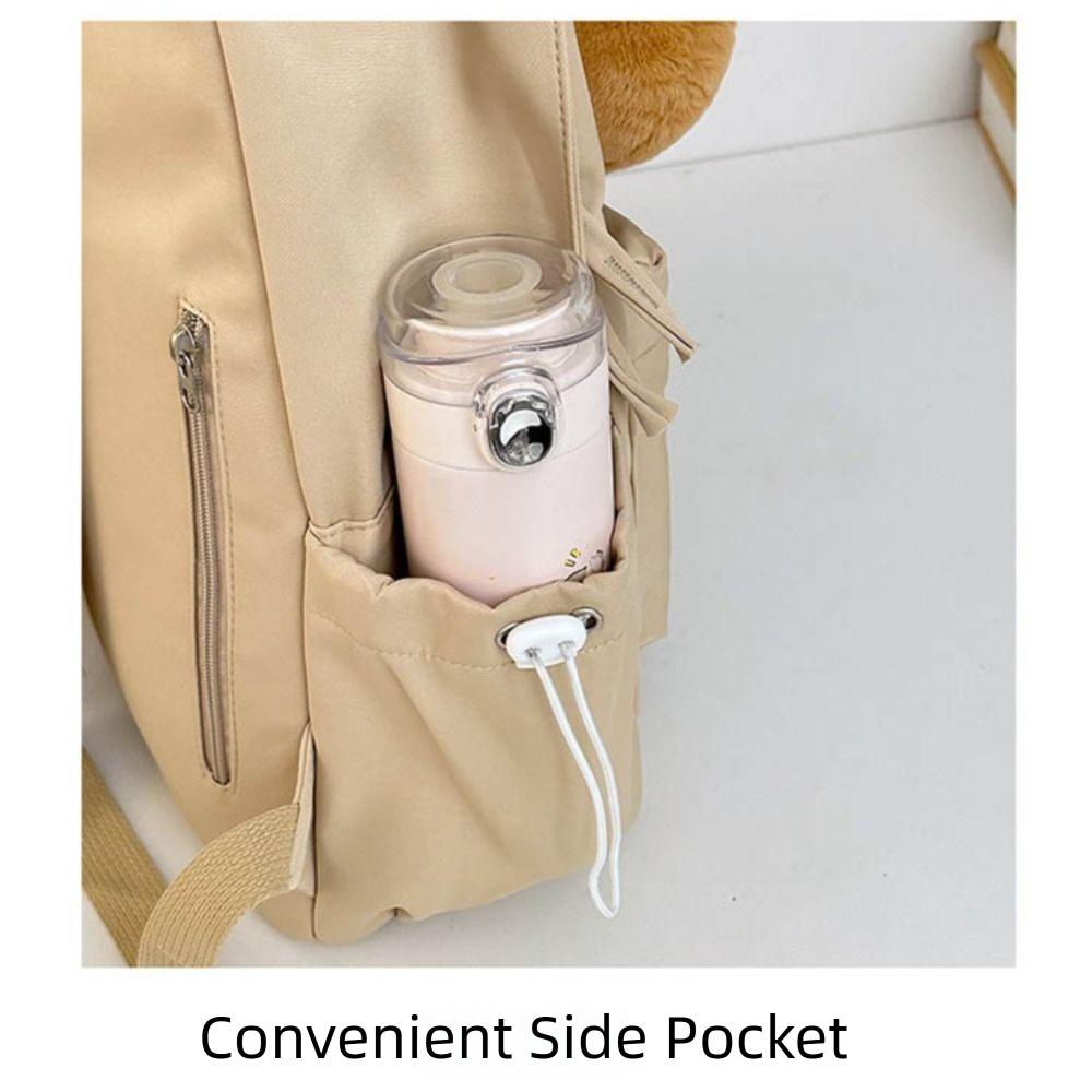 Large Capacity Capybara Backpack Adjustable Shoulder Straps Children Bookbag  Kids