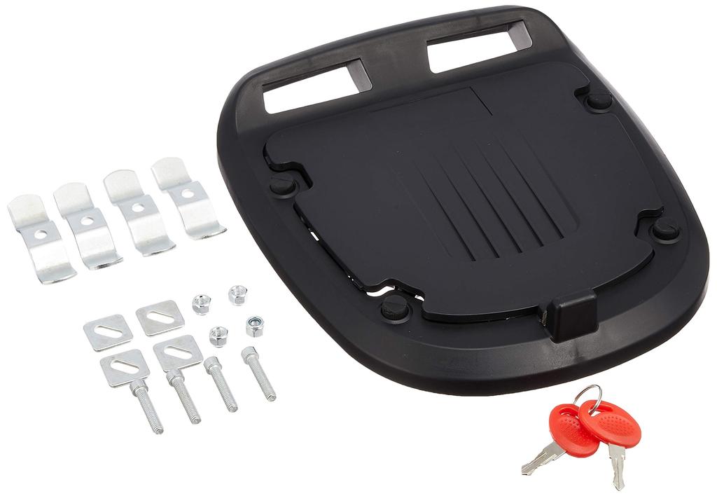 Bike Parts Center 32L Rear Box with Detachable Handle, Black/White, Large Capacity, for Mopeds, 907907