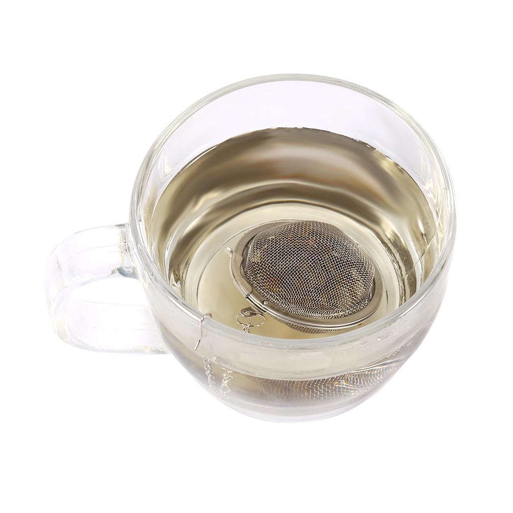 Stainless Steel Loose Tea Infuser Leaf Strainer Filter Diffuser Herbal Spice Net    4.5cm
