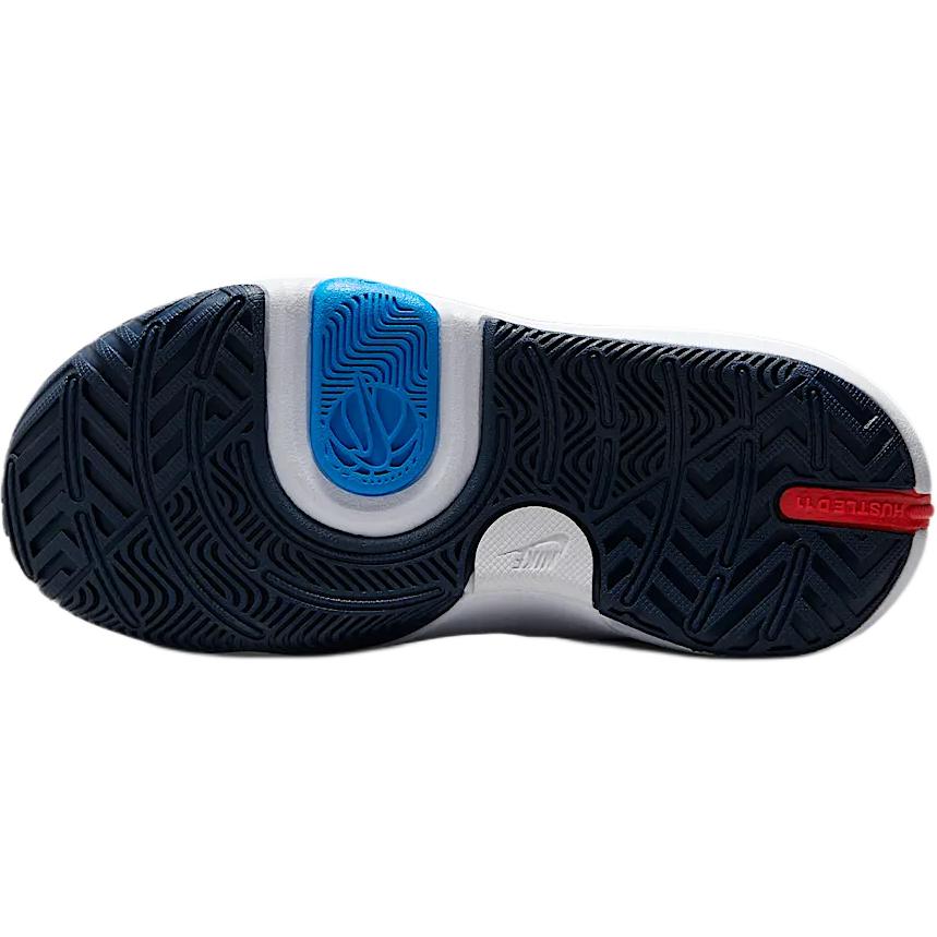 New Nike Team Hustle D 11 Anti Slip Wear Resistant Low Top Children's Basketball Shoes White Kids' DV8994-105