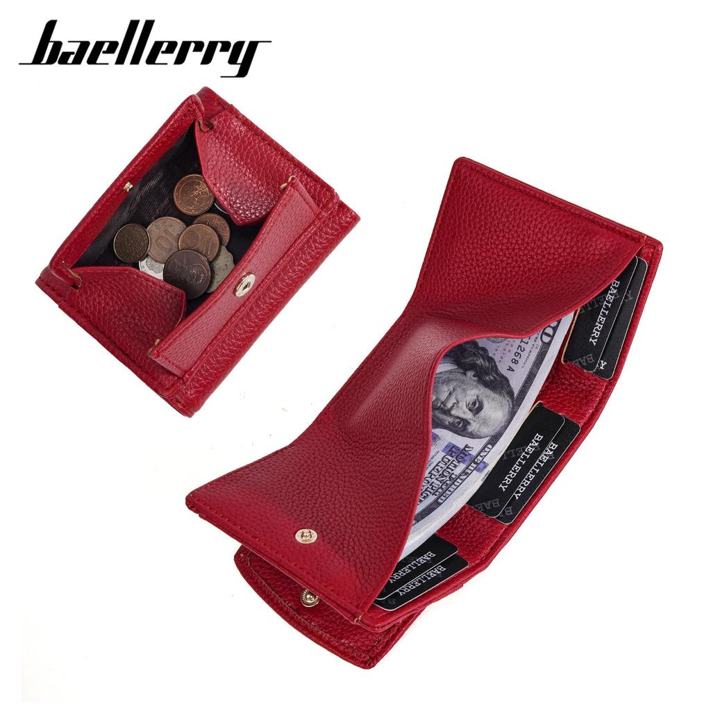 Women's Baellerry Japanese High-End Tri-Fold Wallet & Coin Purse