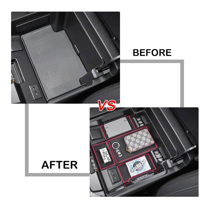 Center Console Organizer for -2025 Chevrolet Silverado/GMC Sierra 1500 and 2024 2025 Chevy Silverado and Sierra 2500HD 3500H