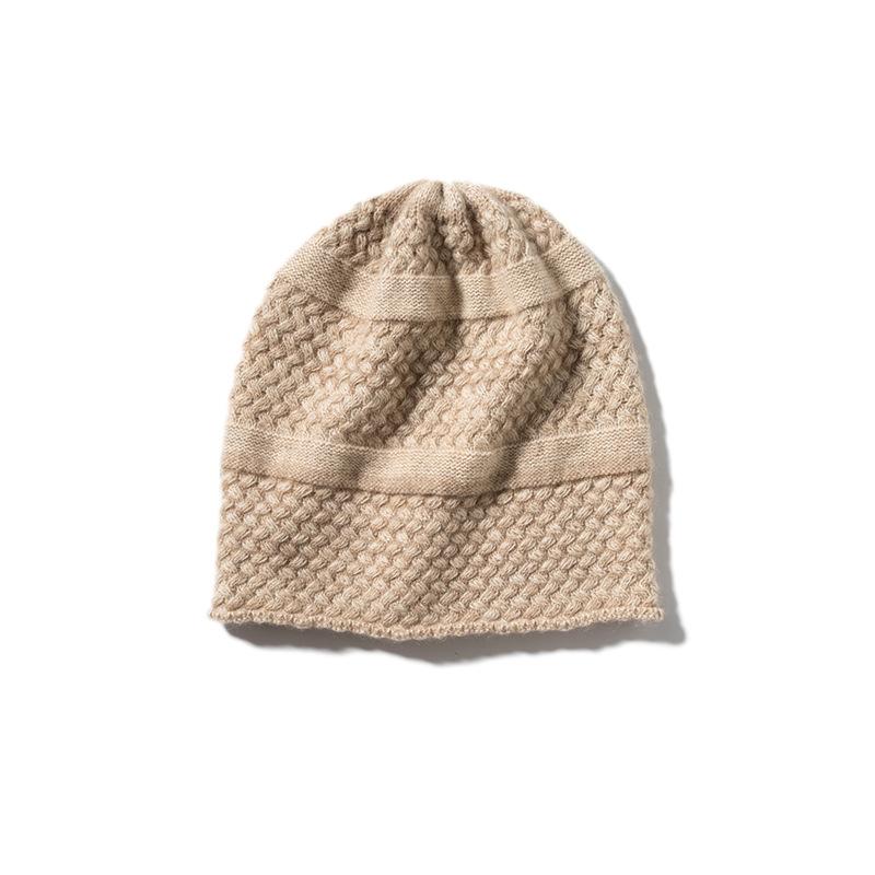 

Кашемировая осенне-зимняя новая модель женская высококачественная вязаная уличная теплая жаккардовая шапка с защитой ушей вязаная повседневная шапка-бини one size