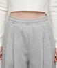 MUSINSA STANDARD WOMAN Women'S Double Knit Two-Tuck Wide Lounge Sweatpants [Medium Grey]