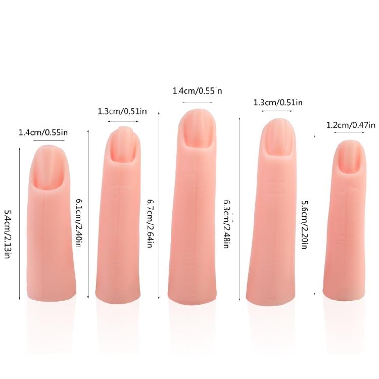 Manicures False Fingers False Fingers with Magnet Silicone Practice Fingers