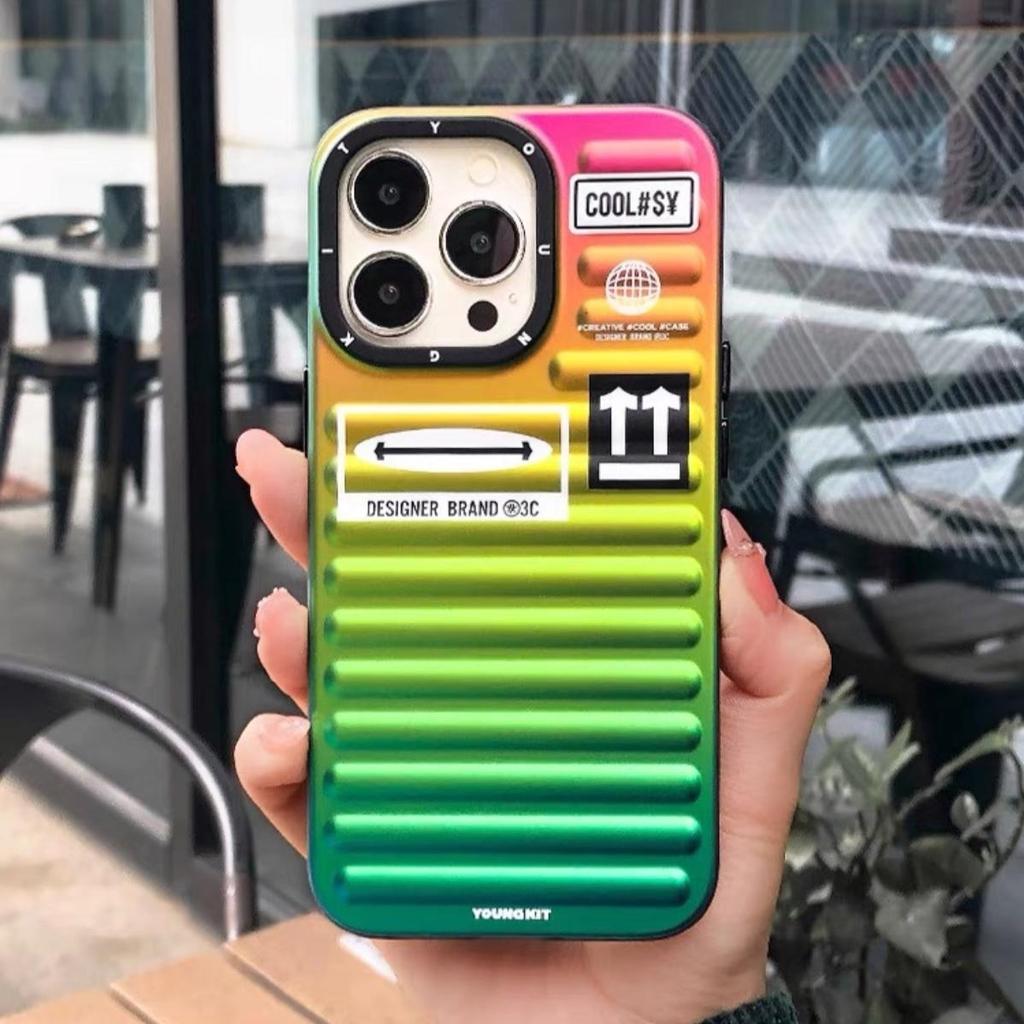 Youngkit Mysterious Color Suitcase Case compatible with iphone 16/17 never fade for iphone 17 pro max case shockproof for iphone 16 promax original