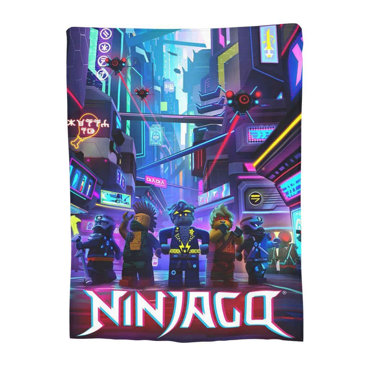 

N-ninjagos Забавное одеяло Фланелевое плед для дивана Легкое для дивана Постельное белье Офисные пледы Покрывало Одеяло 30x40in