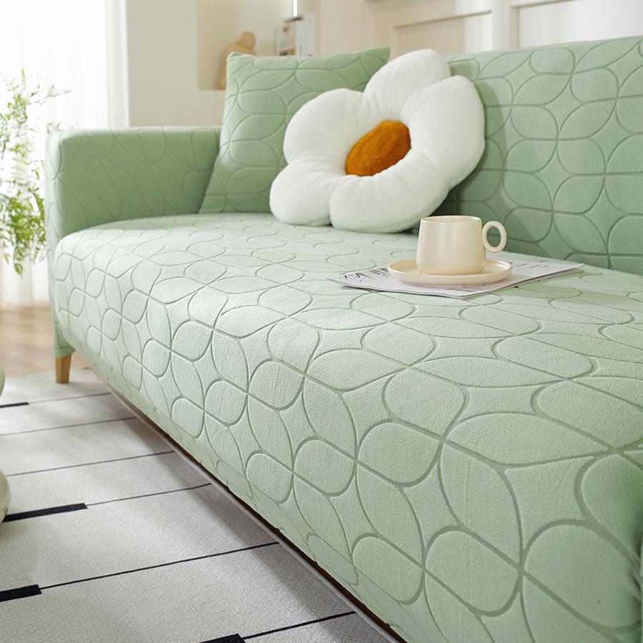 Ganzjahres Universal Jacquard Stoff Sofabezug  Mehrzweck  Einfach  Modern  Elastischer Anti-Katzenkratz Sofabezug Kissen