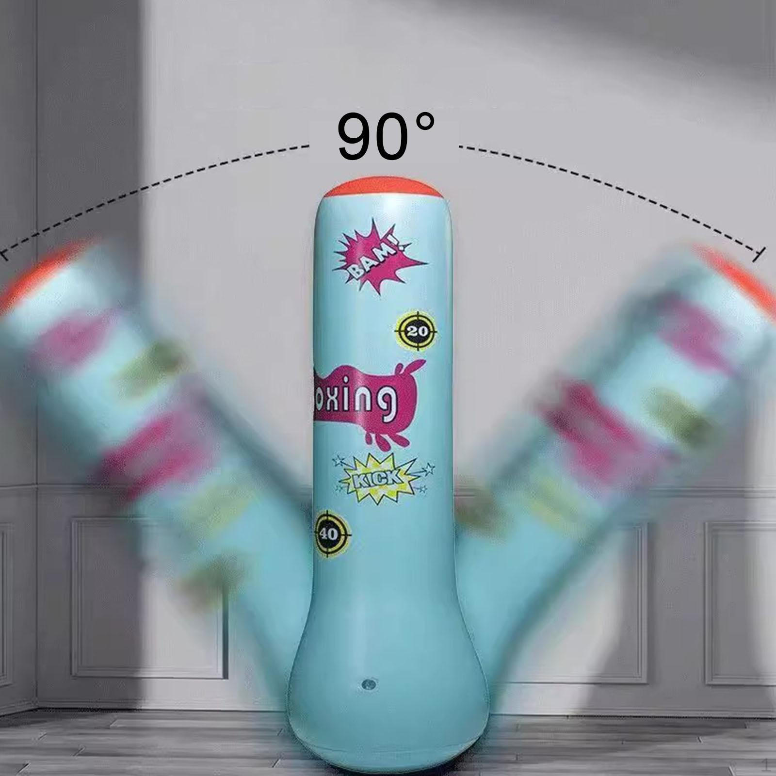 

Freestanding Inflatable Boxing Bag for Coordination Practice Outdoors Youth синій