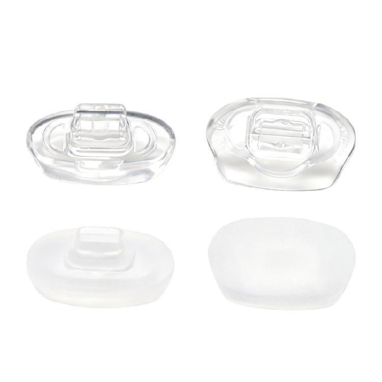 Kids Eyeglass Nose Rest Pads Soft Silicone Universals Fit For Small Nose Bridges Plastic Base Secure Clip Designs