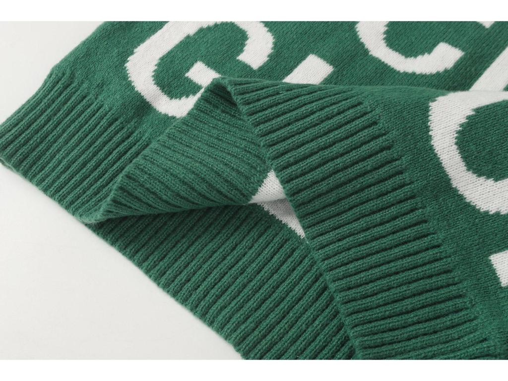 Cross 25SS Hochwertiger gestrickter Jacquard-Rundhals-Pullover für Damen und Herren - Modisches Pullover-Oberteil