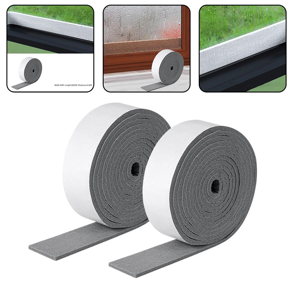2 Roll Window Anti-condensation Strips Glass Water Absorb Sticker Absorb Water And Keep Dry  Winter Window Accessories