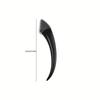 1Pc Black Safety Eyebrow Tweezers with Protective Cover Stainless Steel Ideal for Beginners and Professionals, Perfect for Eyebrow, Beard Grooming
