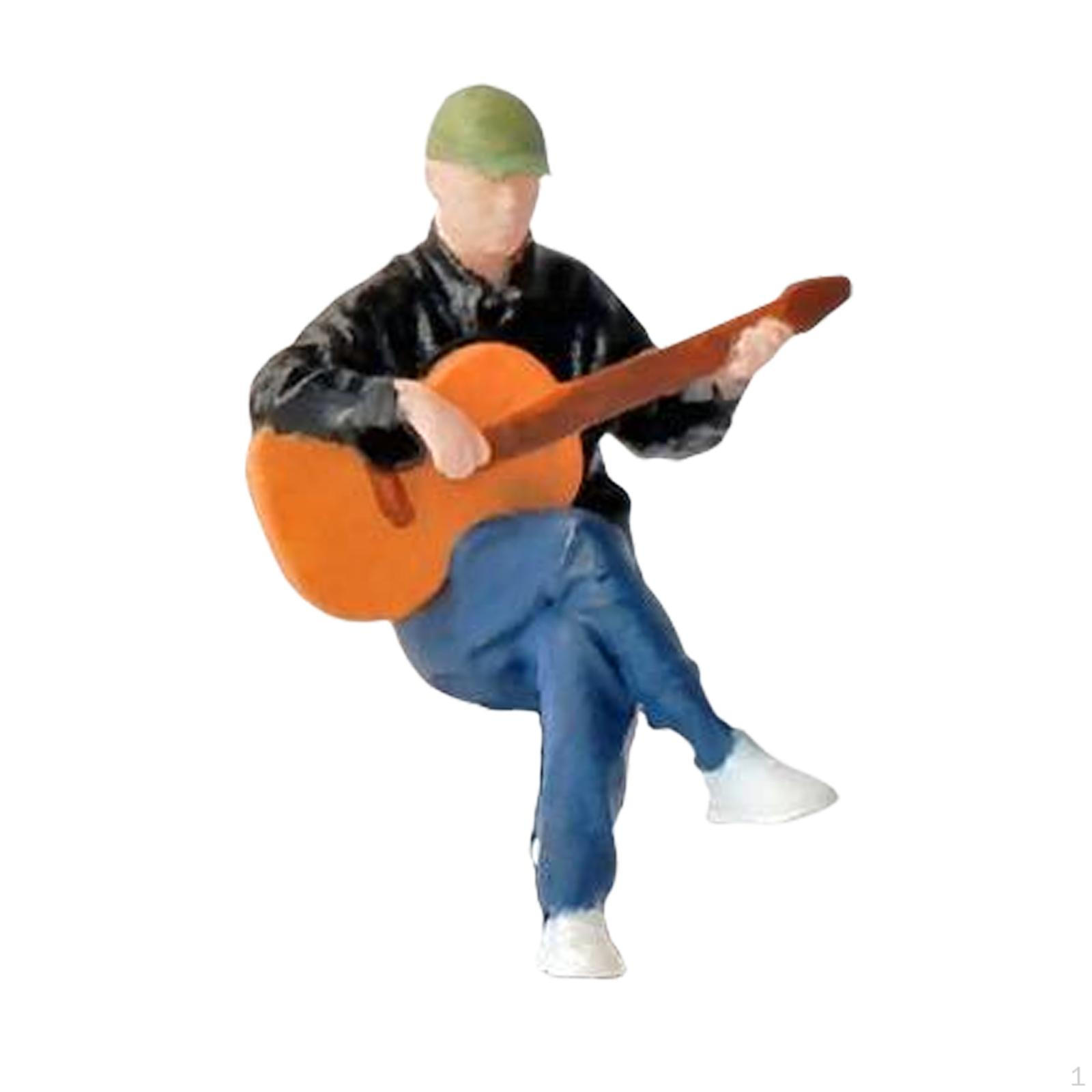 

Mini 1/64 Models People Figures Desk Decoration Collectibles Simulation Resin for Scenery Landscape Boy
