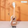 Milky White Peach Core Solid Wood Ukulele with High Aesthetic Appeal