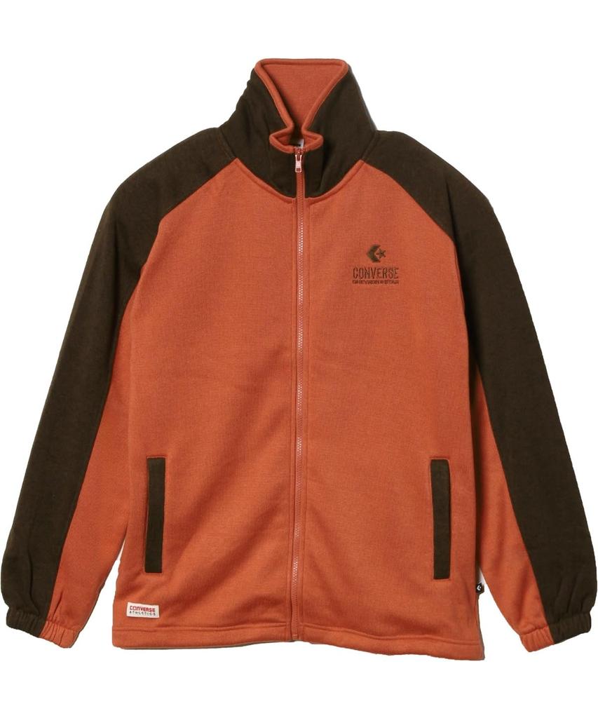 Converse CV Knit Fleece Jacket Men's Drab Orange/Brown Medium