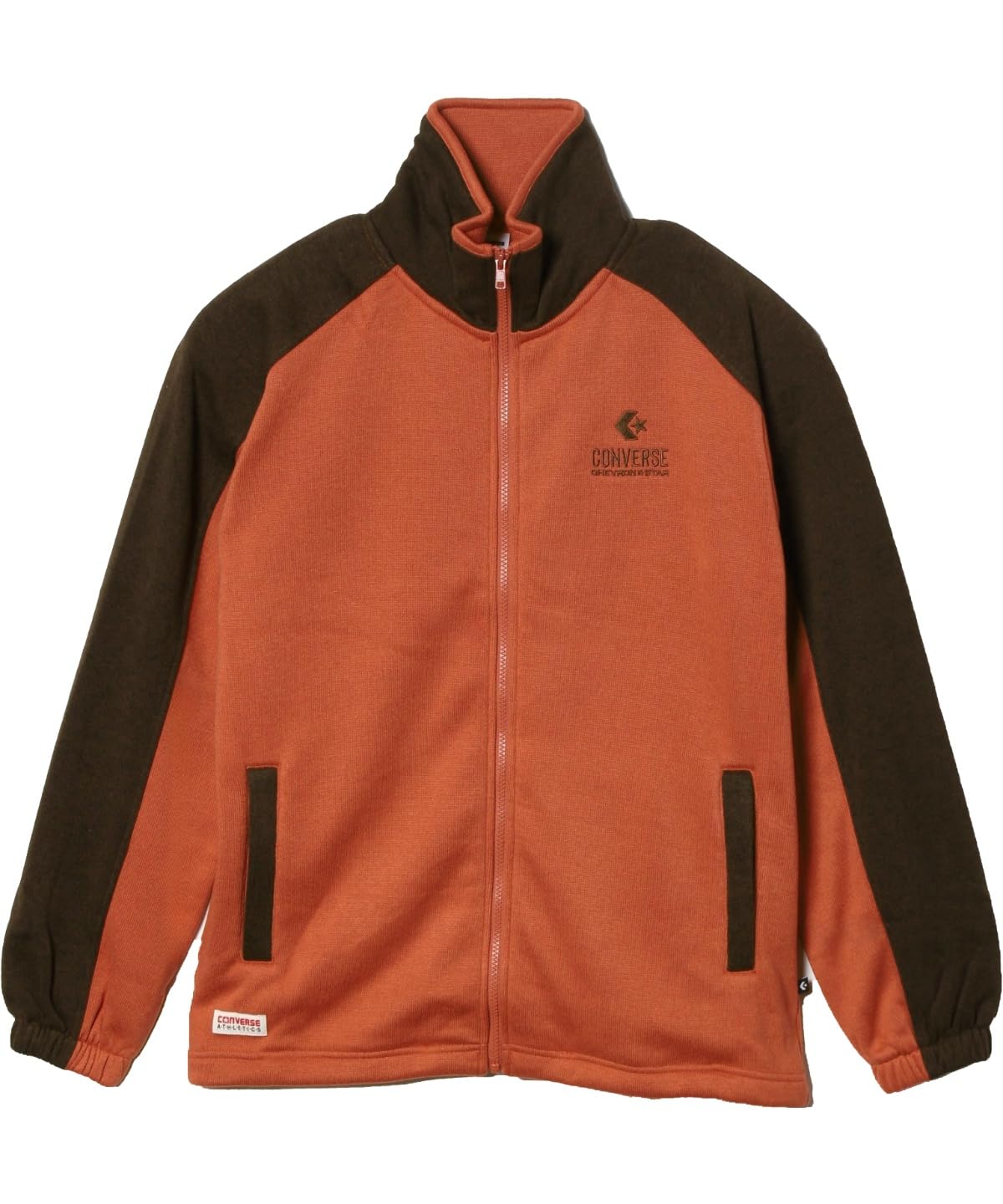 

Converse CV Knit Fleece Jacket Men s Drab Orange/Brown Medium