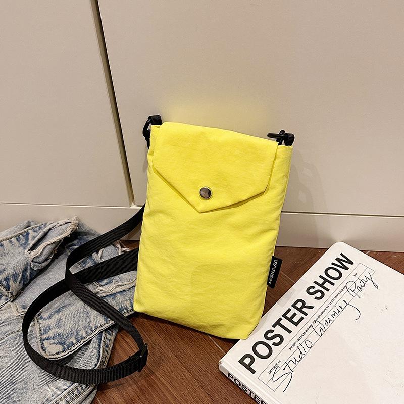 

Literary small fresh mobile phone bag, mini small cloth bag, light and casual versatile vertical one-shoulder crossbody small bag for women жёлтый