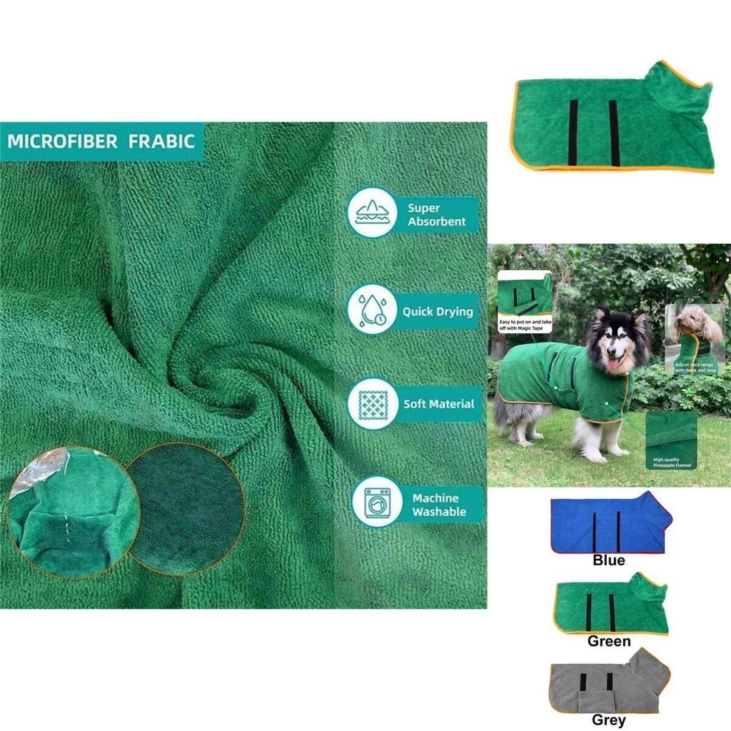 New Dog Bath Towel Absorbent And Wraps Around Your Pet Wholesale Pet Bathrobe
