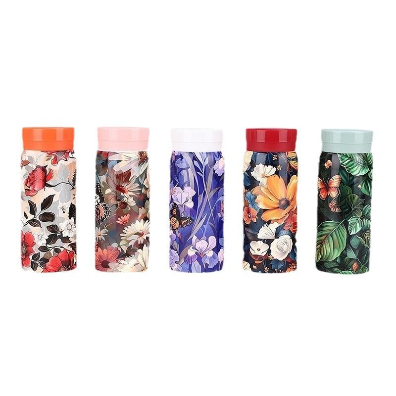 New Steel Printed Pocket Cup Double Vacuum Mini Thermos Cup Stylish Portable Handy Cup Durable Durable Useful Useful