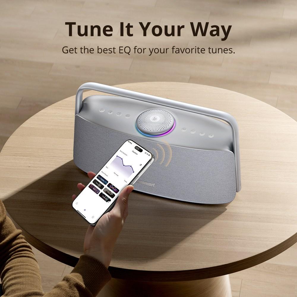 Tronsmart Fiitune X30 80W Bluetooth-Lautsprecher, Spatial Audio mit 5 Treibern, Hi-Res LDAC, IPX6 wasserdicht, 14H Wiedergabe, TWS-Kopplung, APP-EQ