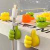 10Pcs Thumb-Shaped Hook Cable Organizer Storage Clips No-Drill Adhesive Hooks Plastic Perfect for Charging Cables Cord Holder