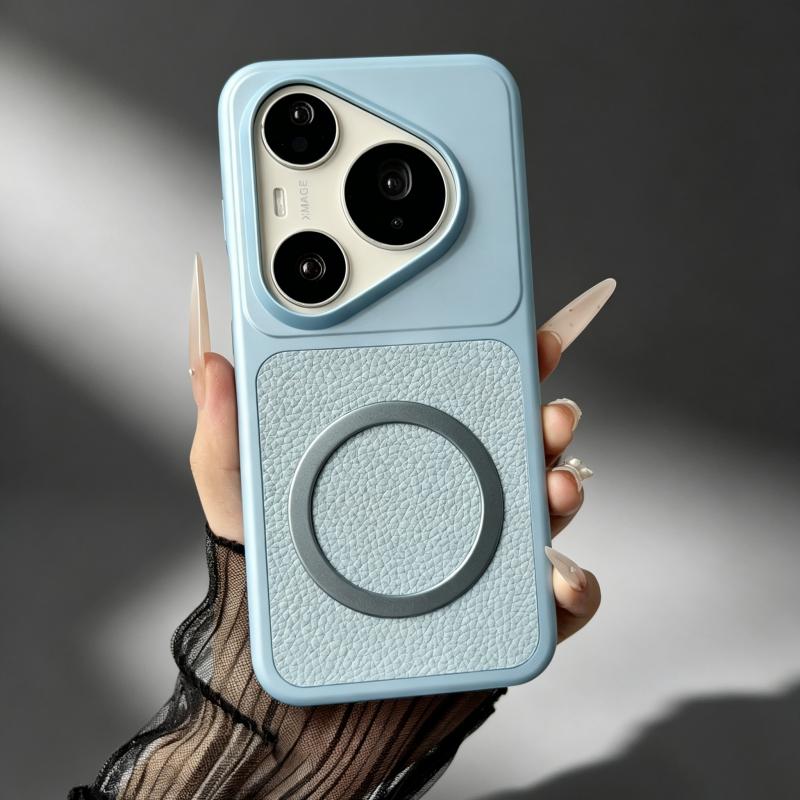 Роскошный ретро-чехол с кожаной текстурой и магнитом для Huawei Pura 90 80 70 Pro Max Mate 80 70 60, беспроводная зарядка, покрытие, крутая крышка