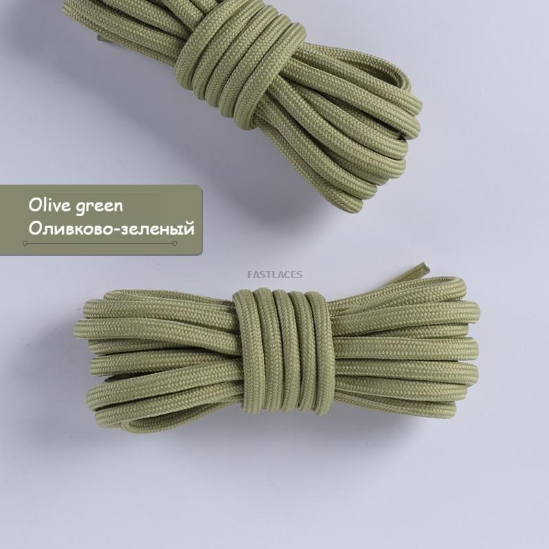 1pair Round Shoelaces Polyester Solid Classic For Yezy Sports Boot Bold Shoeslace Sneaker Shoe Laces Shoes Strings