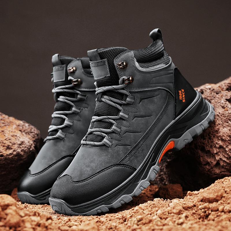 Men'S Hiking Boots Outdoor Breathable Anti Slip Wear-Resistant Leisure Hiking Shoes High-Quality New Designer Sports Sneakers