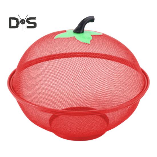 

Фруктовая чаша, корзина для овощей 24/28 см, металлическая сетчатая чаша для мытья фруктов, овощей, закусок, настольный декоративный держатель для кухни, кафе, ресторана, домашнего использования 28cm красный