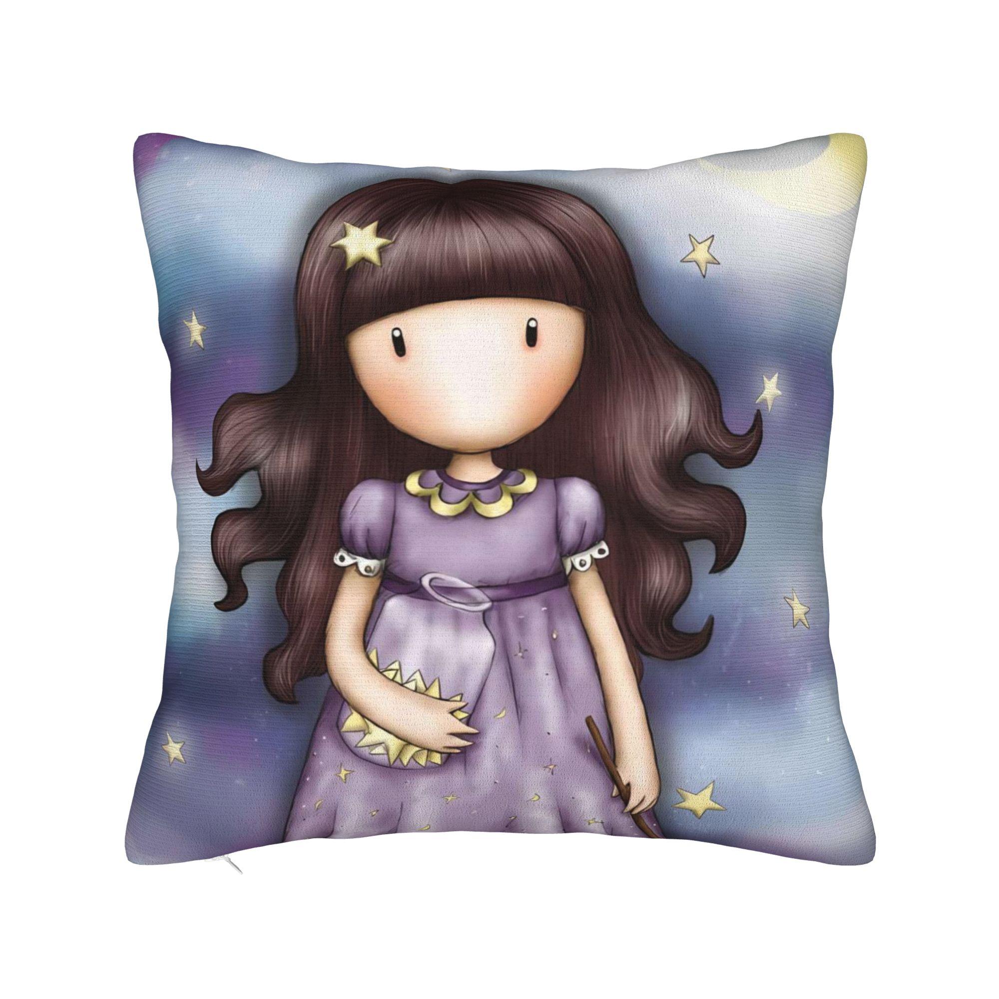 

S-Santoro Gorjuss-MT Dream Girl Pillowcases Novelty Pillow Case For Living Room Chair Comfy Pillow Cover 12x12Inch