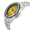 Citizen Stainless Steel Marine 1810 Yellow Dial Analog Watch Modern Eco-Drive Men's Aw1816-89X,