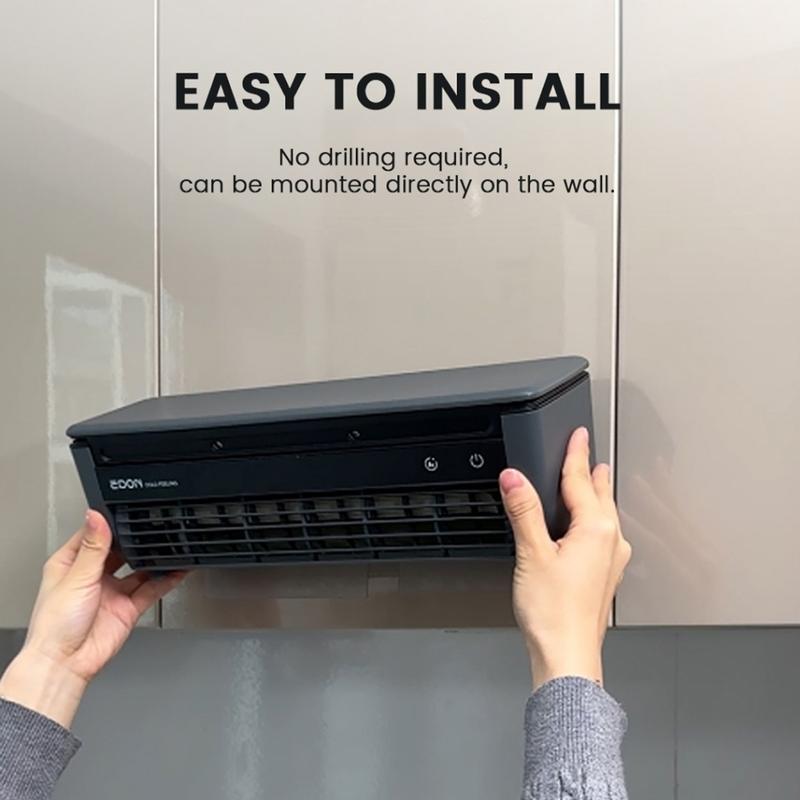 EDON E868 Wandmontage Luchtkoelventilator 20W Vermogen Snelle Koeling Eenvoudig te Installeren Bladloos Huis Keuken Airconditioning Ventilator