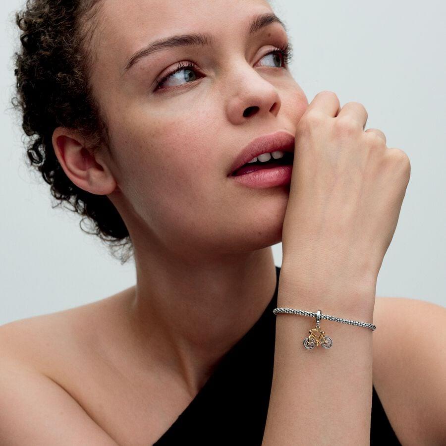 Pandora Dwukolorowe koła obrotowe, zawieszka rowerowa