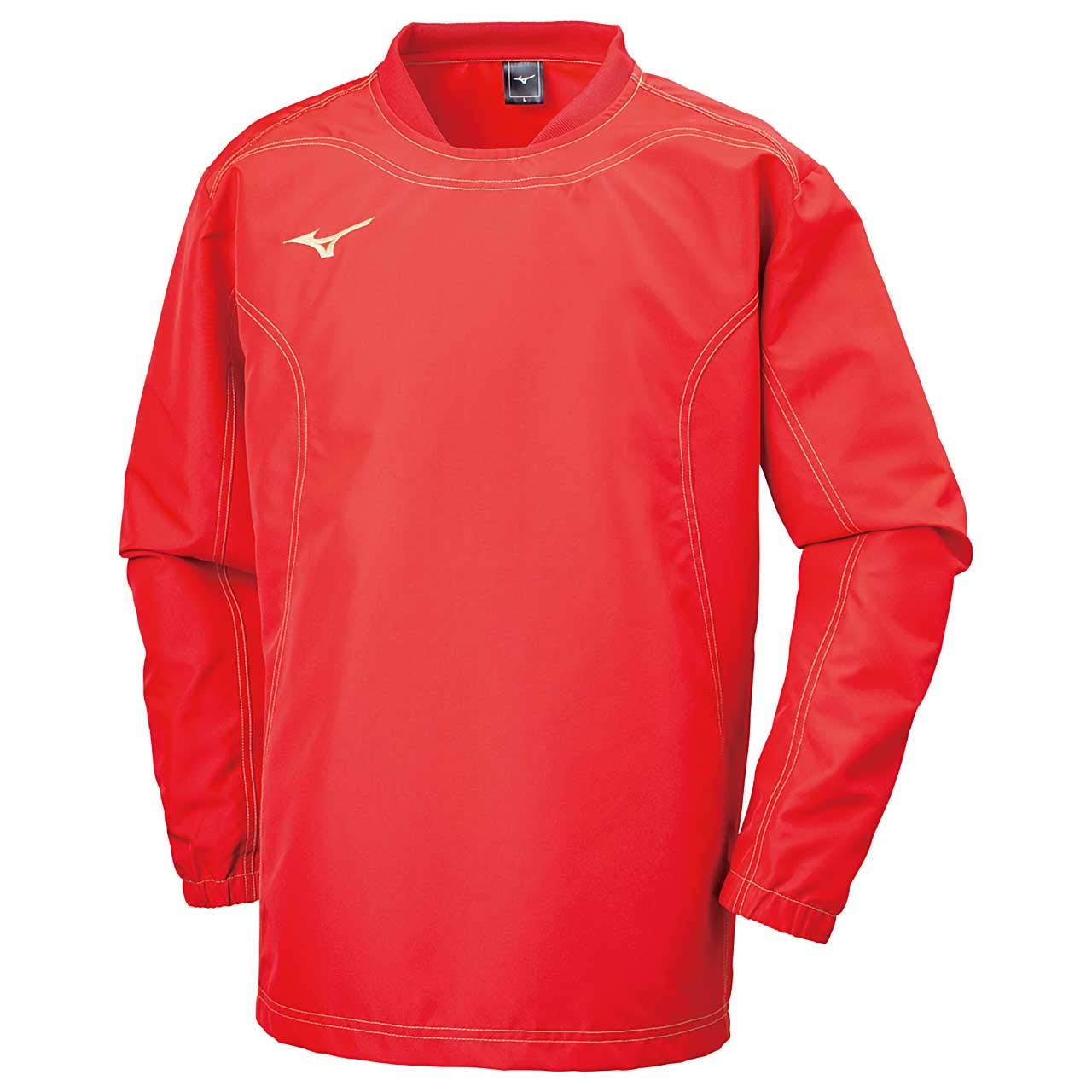 

Mizuno Tough Breaker Training Chinese XL Shirt, Standard, Durable, Windproof, Wear, 32ME9182, Red,