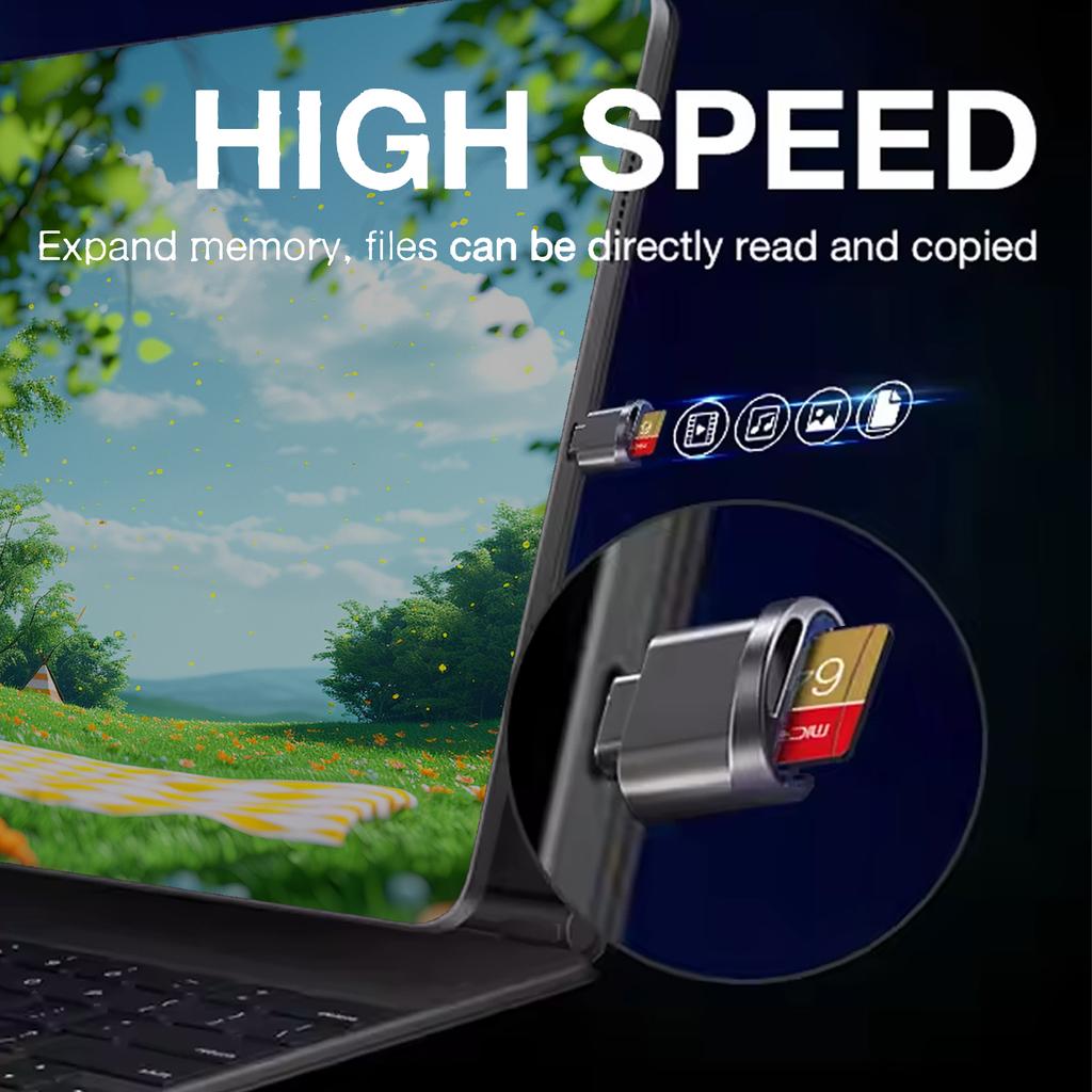 New iPhone/iPad Micro SD Card Reader - Plug-and-Play OTG Adapter, Instant Memory Expansion Compatible with iOS 13  iOS series